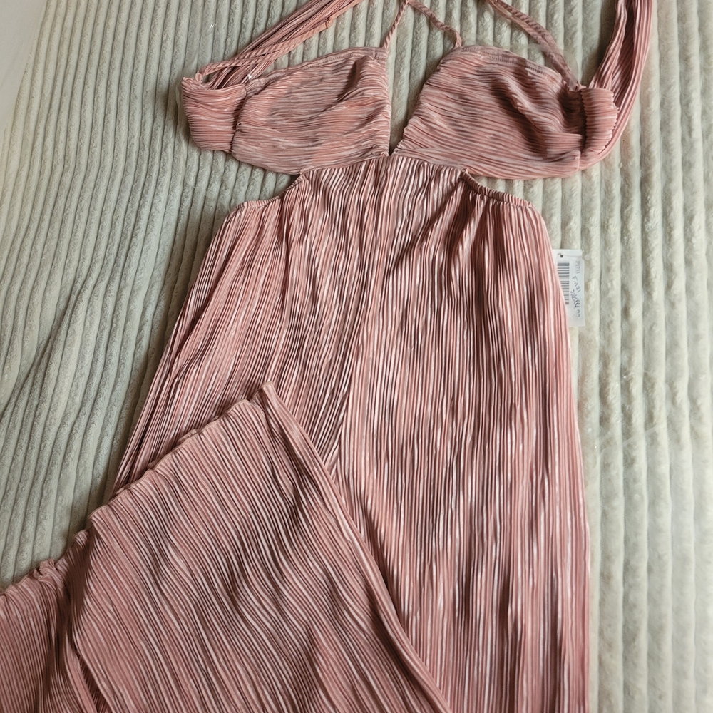 ILLA ILLA Pink Pleated Jumpsuit